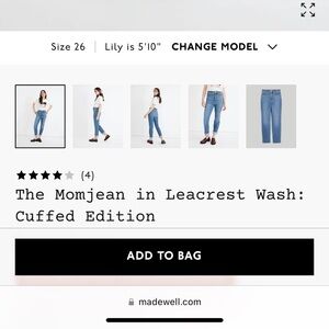Madewell: Mom Jeans (cuffed)